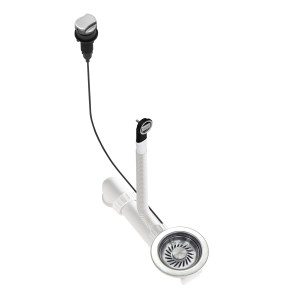 Helika Drehexcenter Siebkorbventil, Ø 11,4 cm, Chrom für Spülbecken.