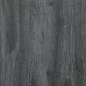 Terrassenplatte Feinsteinzeug in Grau mit Holzoptik, 60x60 cm.