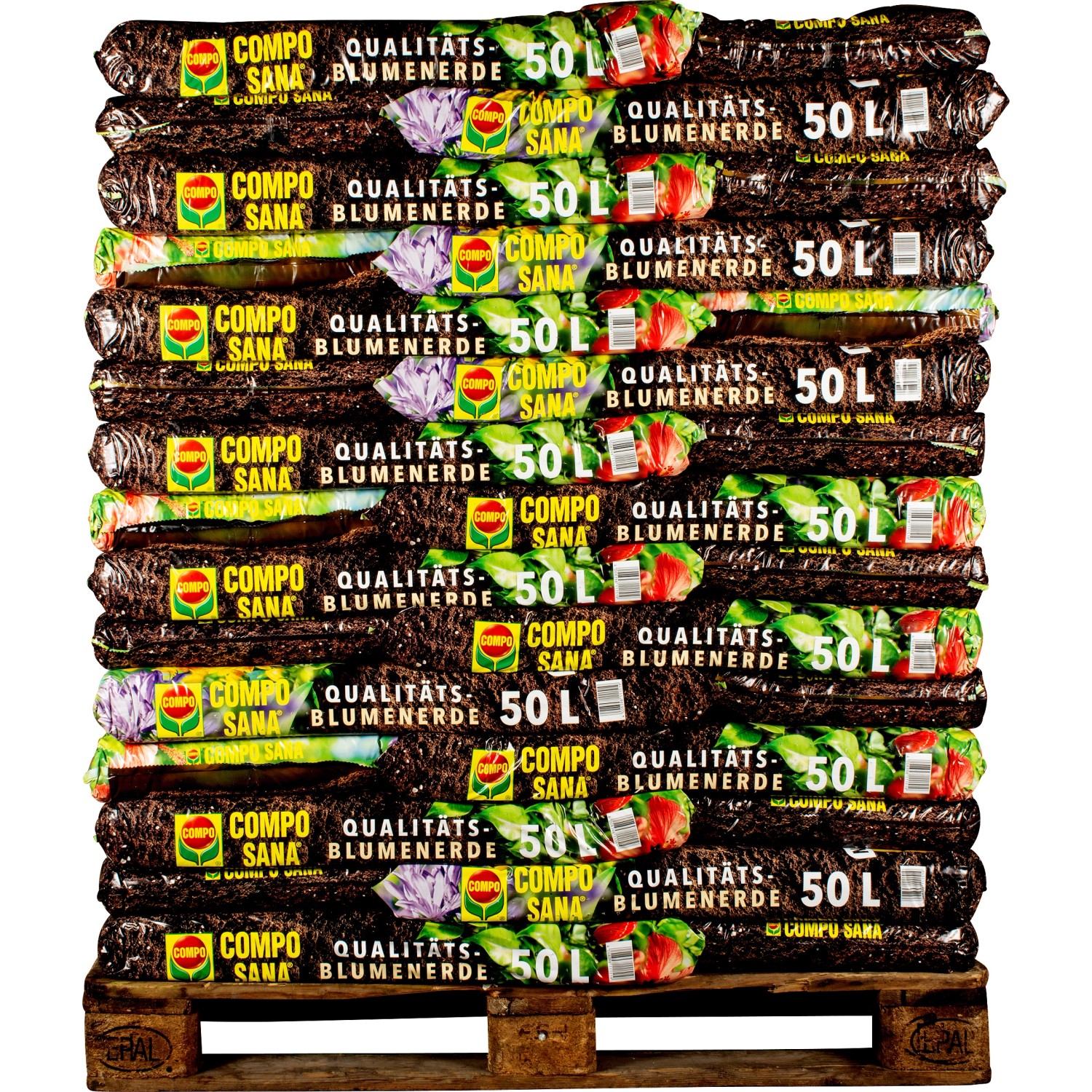 Compo Sana QualitätsBlumenerde 2.250 l (45 x 50 l) 1 Palette kaufen