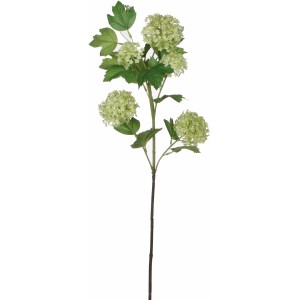 Grüne Mica Decorations Kunstblume Viburnum, 66 cm hoch, detailgetreue Kunstpflanze.