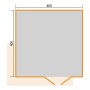 Grundriss Weka Gartenhaus Amberley, 400x400 cm, Doppeltür, Holz-Gartenhaus