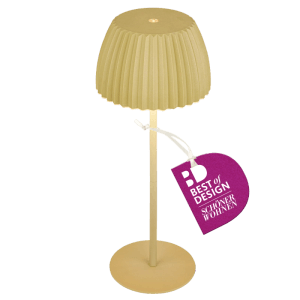 Brilo Akku-Tischleuchte Riffle Dimmbar Touch Lindgrün