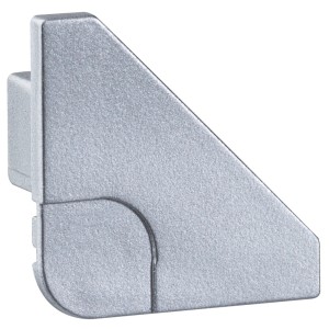 Paulmann Delta Profil Cap 2er-Pack, Alu matt, für LED-Streifen. Saubere Abdeckung mit Kabeldurchlass.