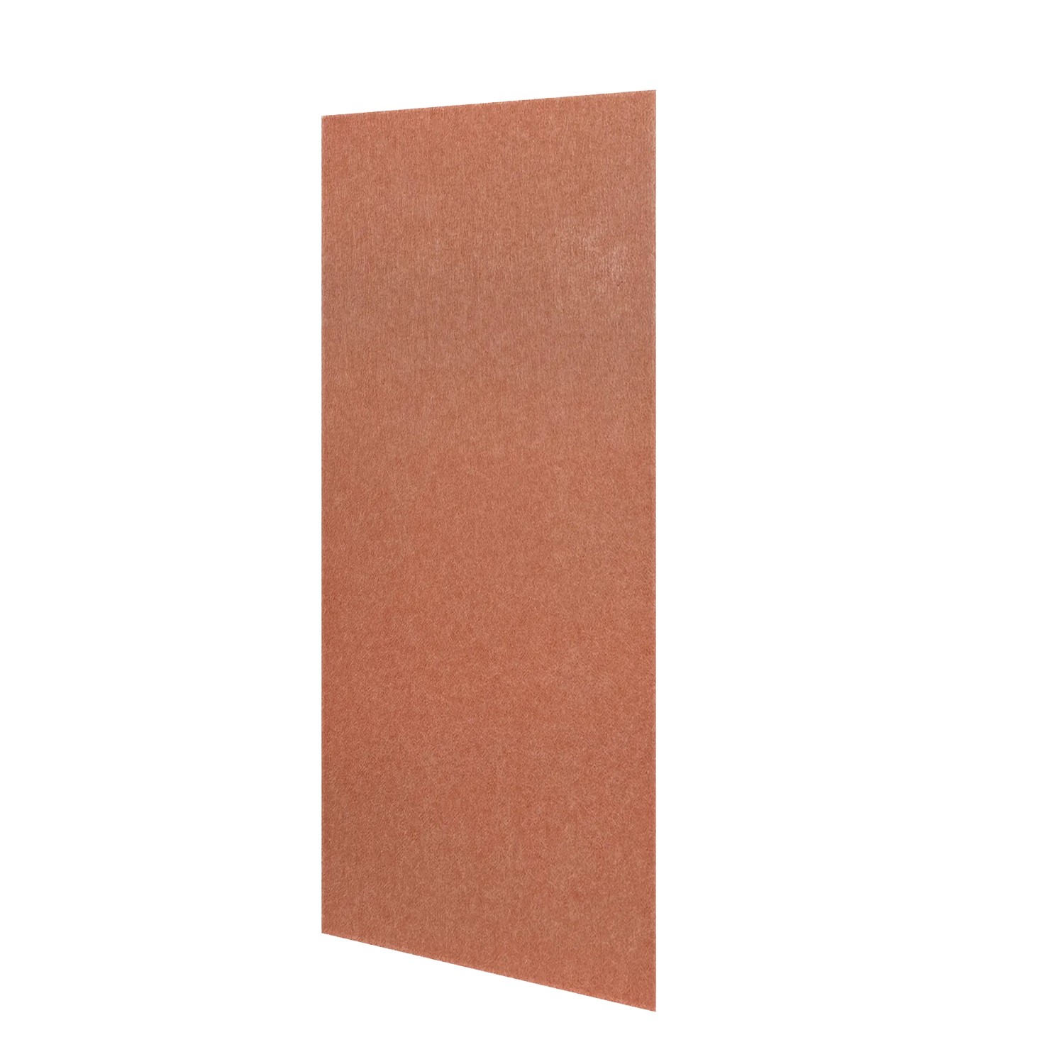 Jangal Modular Wall Dekor-Paneel in Coral, 52x104 cm. Rechteckiges Filz-Wandpaneel mit gefasten Kanten für moderne Wandgestaltung.