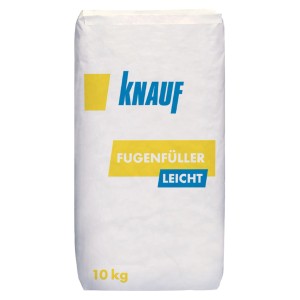 Sack Knauf Fugenfüller Leicht, 10 kg, für Gipskartonplatten im Innenbereich.