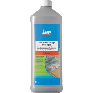 Knauf Feinsteinzeug-Reiniger, 1 Liter Flasche zur Intensivreinigung von Fliesen.