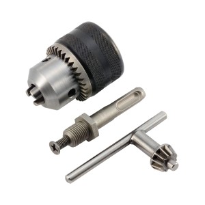 LUX Zahnkranzbohrfutter-Set R 13 mm mit SDS-Plus Adapter für Bohrmaschinen und Bohrhämmer.