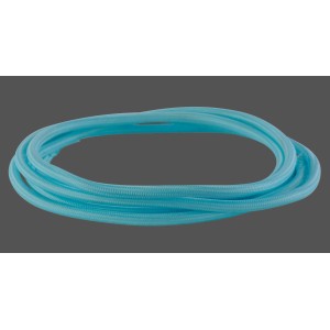 Türkisfarbenes 3-adriges Textilkabel als Meterware für Lampen.