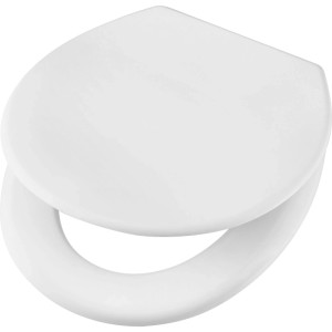 Weißer baliv Deluxe WC-Sitz Swansea mit Absenkautomatik aus Duroplast.