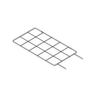 Schwarzes Upyard Rankgitter, 120x25 cm, modulares System für Hochbeete und Kletterpflanzen.
