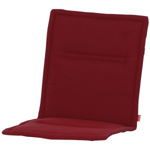 Rote Siena Garden Sesselauflage Musica, 100x48x3 cm, für Gartenstühle und Stapelsessel.