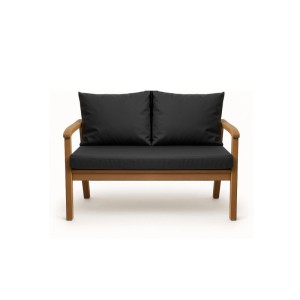 Setgarden Bankkissen Anthrazit für 2-Sitzer Gartenbank, 110x60 + 2x50x56cm