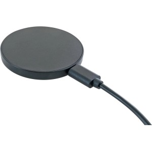 Schwaiger Magnet Wireless Charger, Qi-Ladegerät in Schwarz für kabelloses Laden von Smartphones.