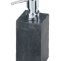 Wenko Seifenspender Slate Rock aus Polyresin in Schieferoptik mit Chrom-Pumpe.