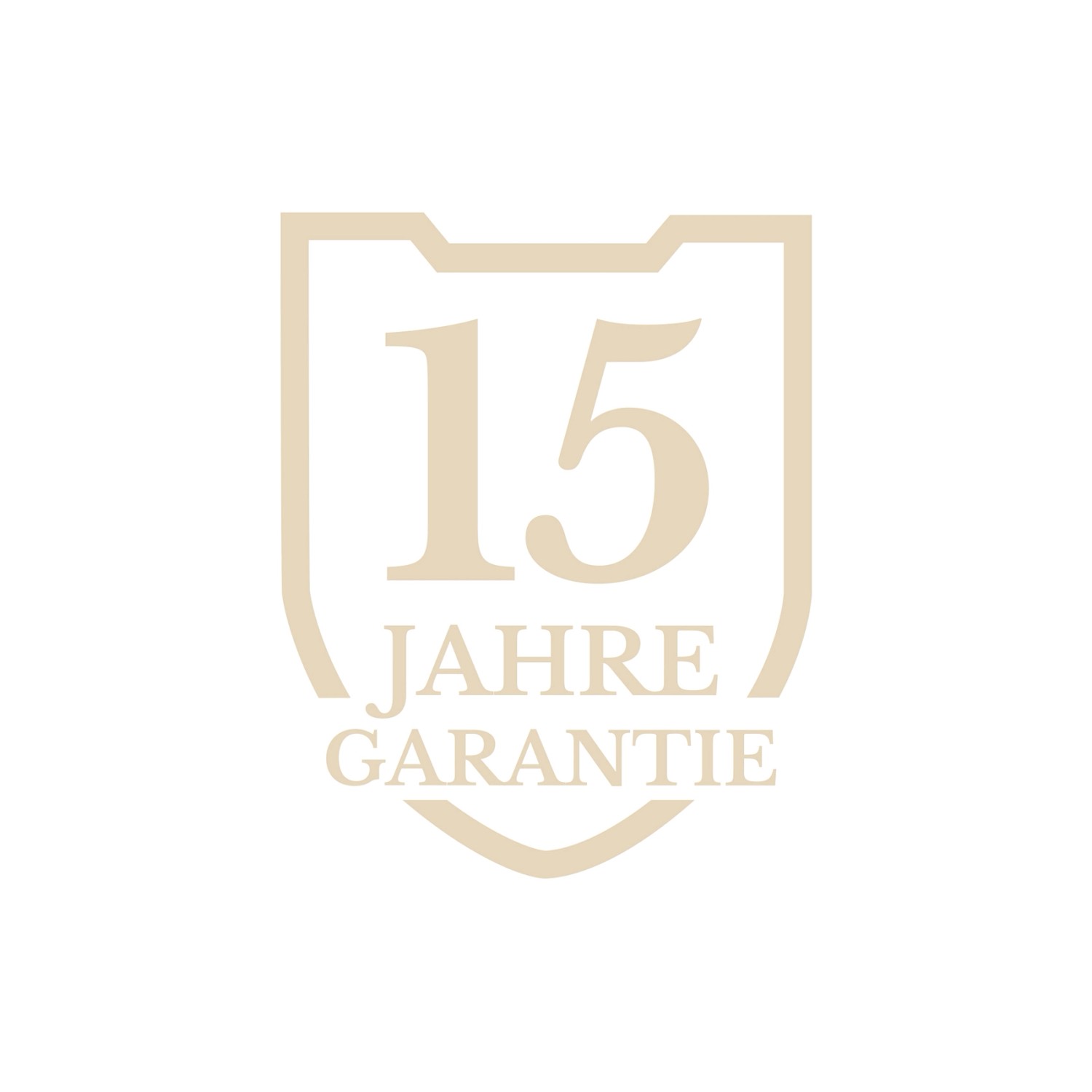 15 Jahre Garantie-Siegel für Kent & Stowe Gartenhandgeräte.