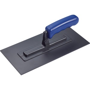 LUX Glättekelle Classic mit blauem Griff für Wandputz.