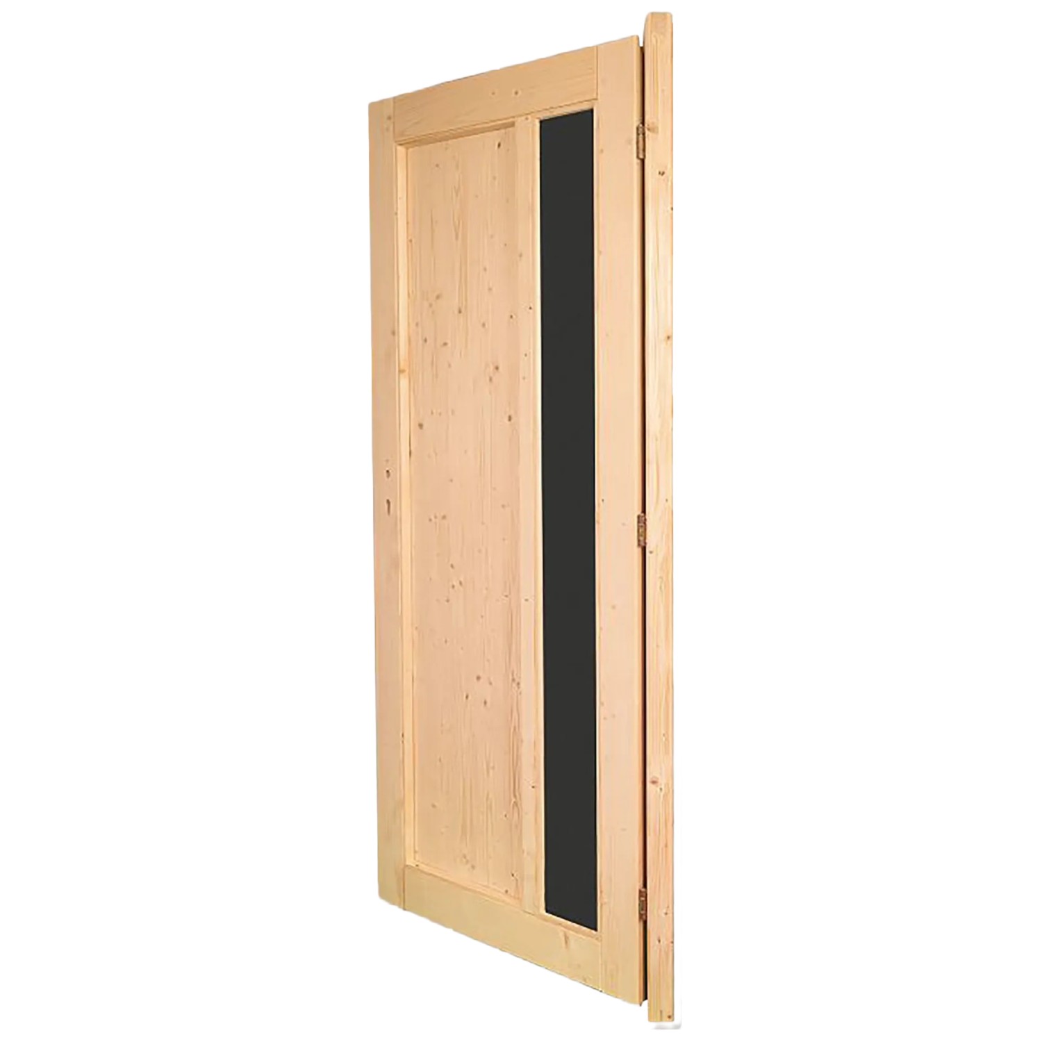 Panto Nebeneingangstür NET 510 Natur, Holz mit Glaseinsatz, 98x198 cm, DIN rechts.