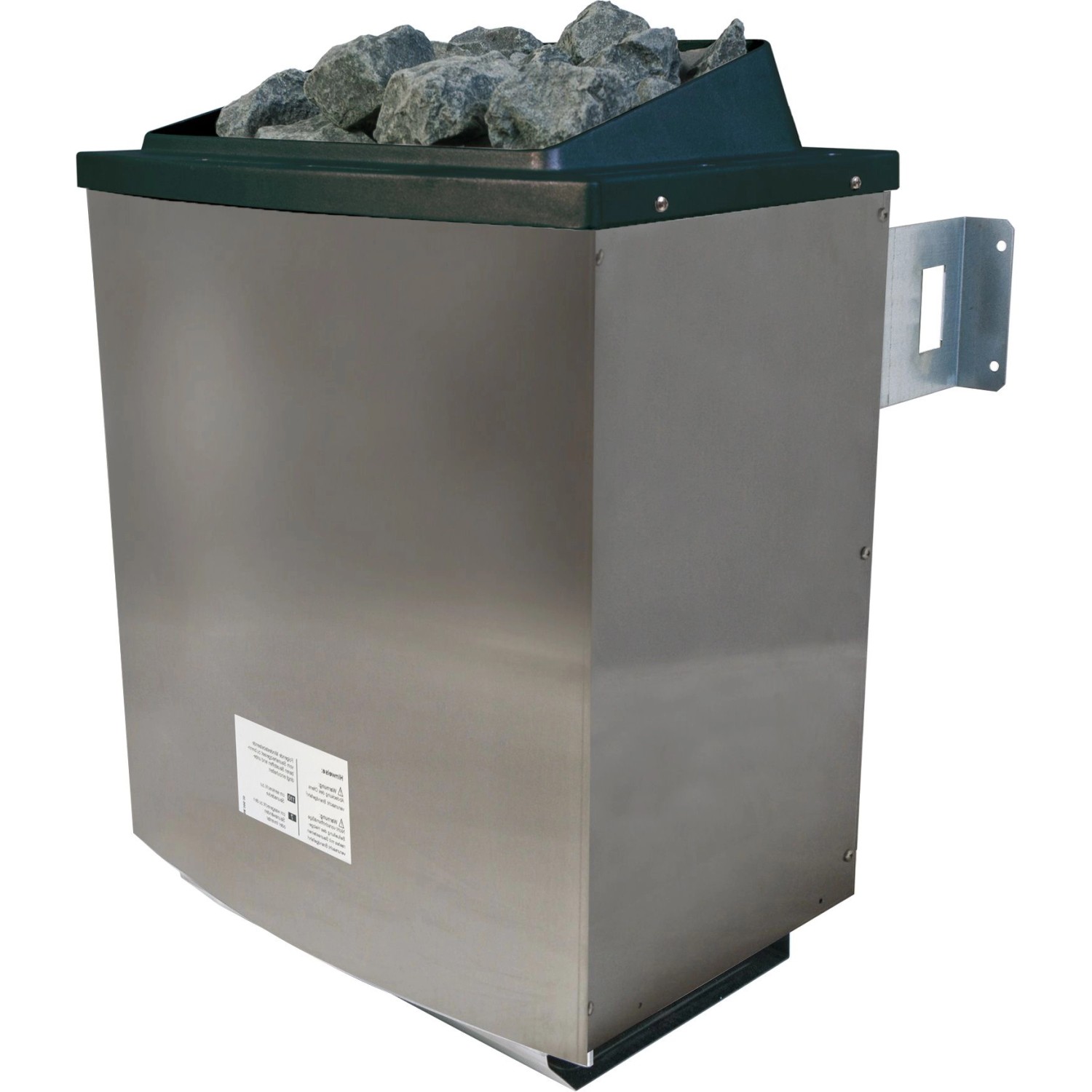 Saunaofen 9 kW für Woodfeeling Sauna Antonia mit Steinen und externer Steuerung.