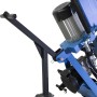Detailaufnahme: Güde Langholzspalter GHS 1000/14TEZ-A mit Transportdeichsel und Lenkrolle.