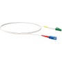 Schwaiger Glasfaserkabel LC/APC-SC/UPC, 3 m, für schnelle Netzwerkverbindungen.