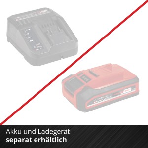 Akku und Ladegerät für Einhell Akku-Schlagbohrschrauber Power X-Change separat erhältlich.