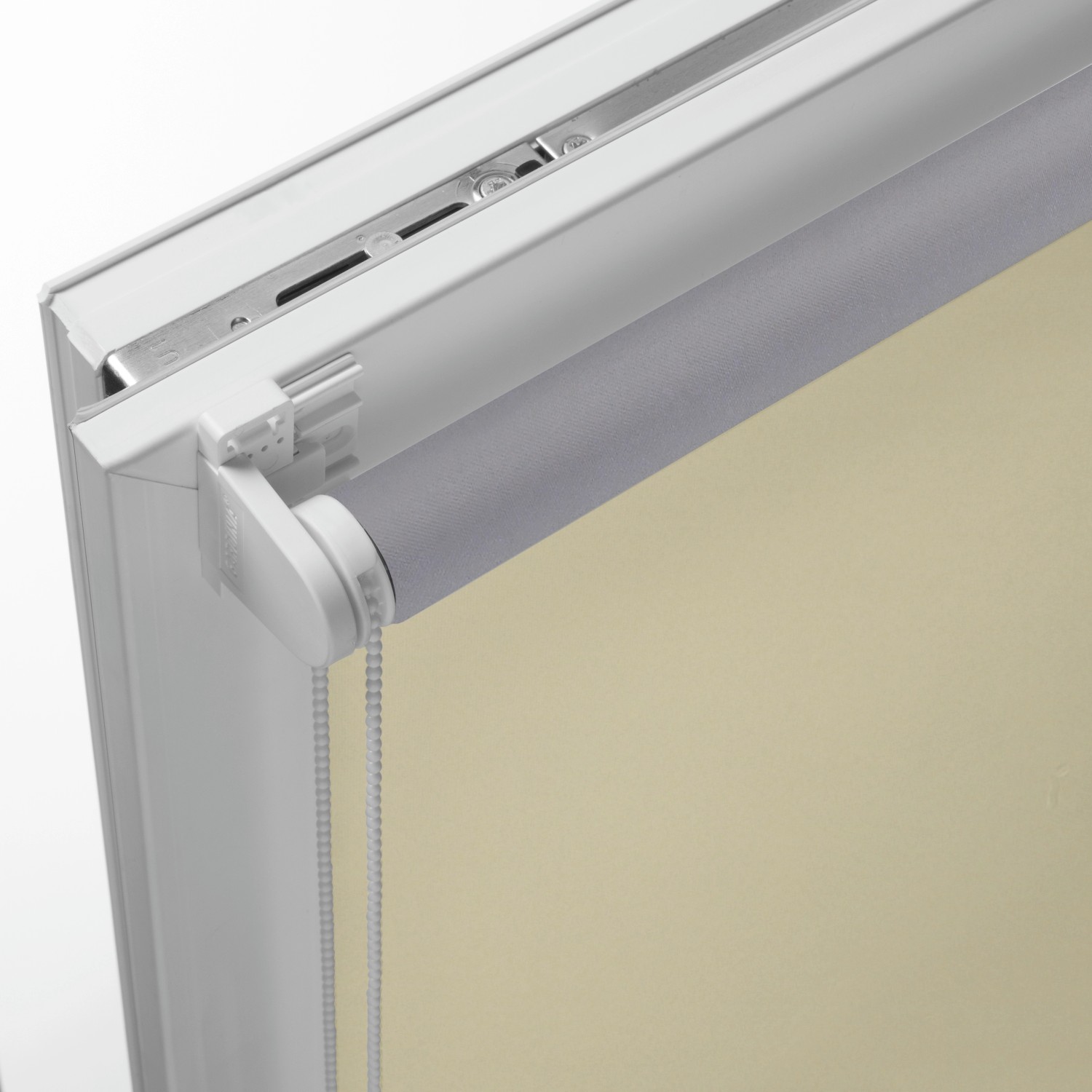 Gardinia EasyFix Rollo Thermo, 90x210 cm, Natur, mit Seitenzug und Thermobeschichtung.