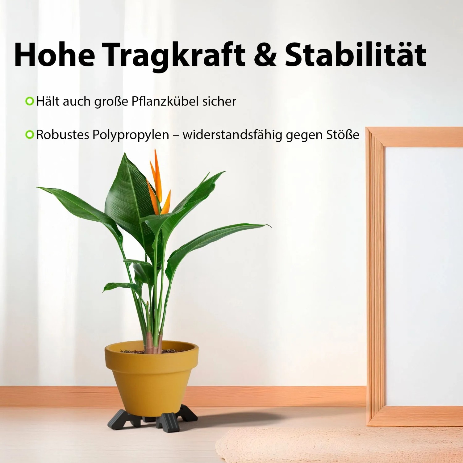 BigDean 4 Füßchen für einen Blumentopf/Anthrazit kaufen bei OBI