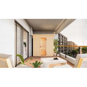 Weka Saunahaus Kaapi 1 Kompakt-Ofen Natur