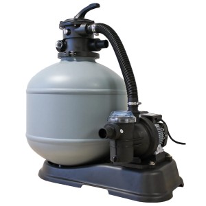 Sandfilteranlage für BWT Achtformpool-Set Premium, zur Wasserfiltration im Stahlwand Pool.