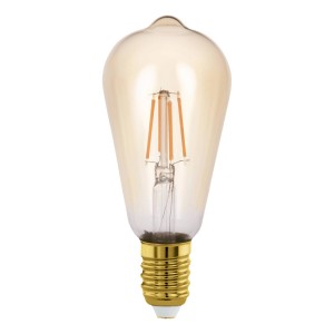 Eglo E27 LED Leuchtmittel in Globeform, 4 W, mit warmweißem Licht für Wohnräume.