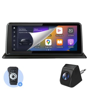 Junsun Android Multimedia System für BMW E87. Display mit CarPlay/Auto Apps, iDrive Controller & Rückfahrkamera für Autoelektrik.