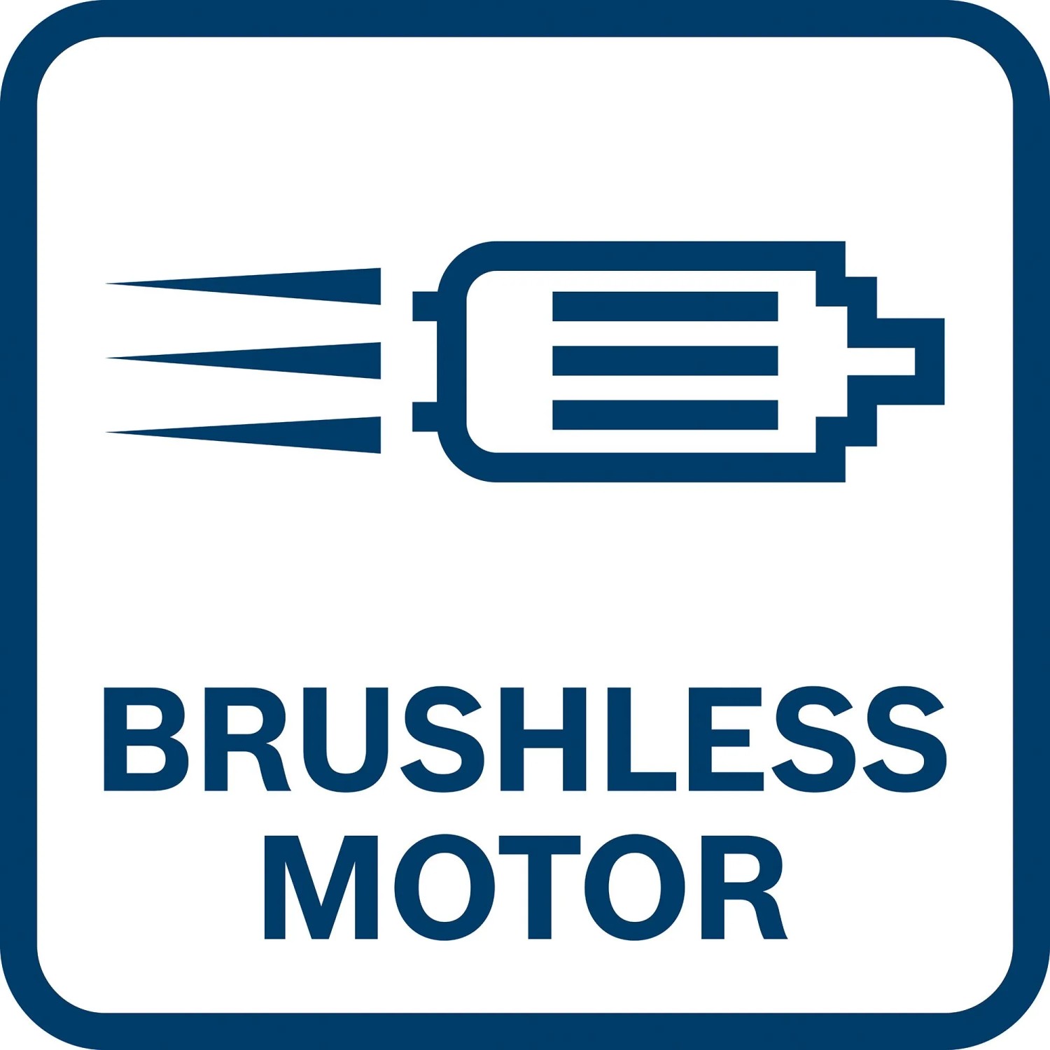 Symbol für bürstenlosen Motor der Bosch Professional Säbelsäge GSA 18V-24.
