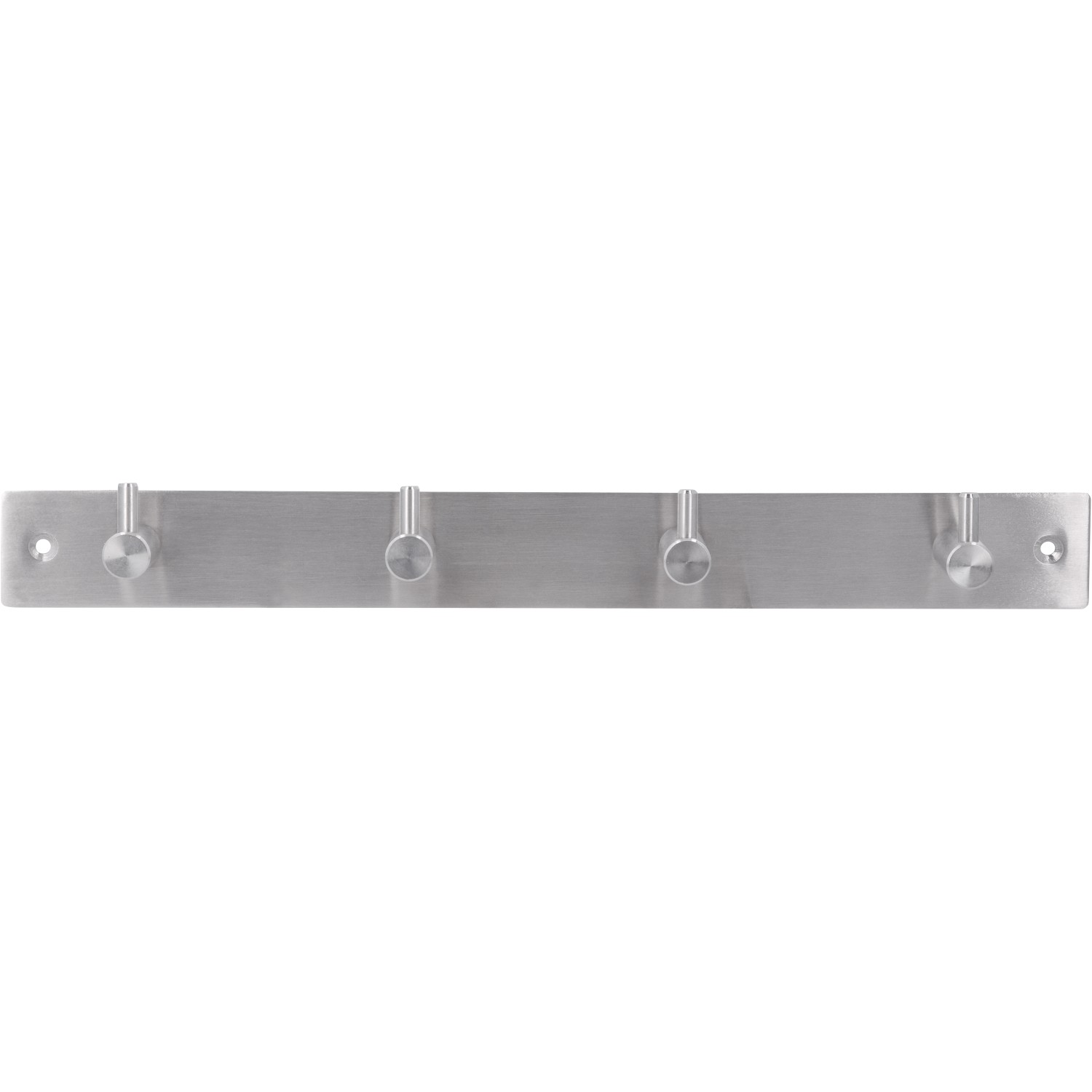 Siro Hakenleiste aus Edelstahl mit 4 Haken, Länge 322 mm. Ideal für Garderobe oder Bad.