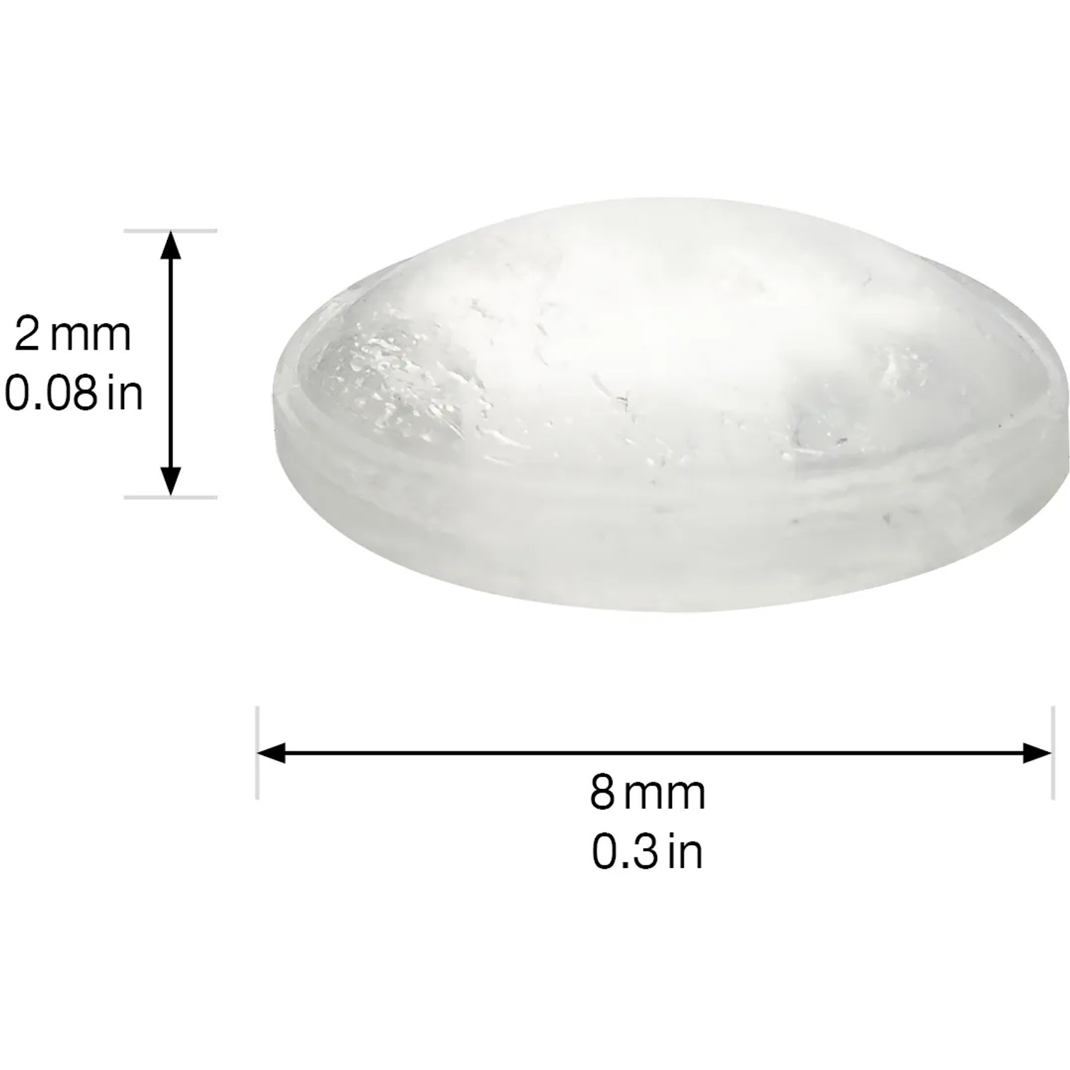 Wagner Topffuß, transparent, Ø 8 mm, selbstklebend, für Zubehör für Pflanztöpfe.