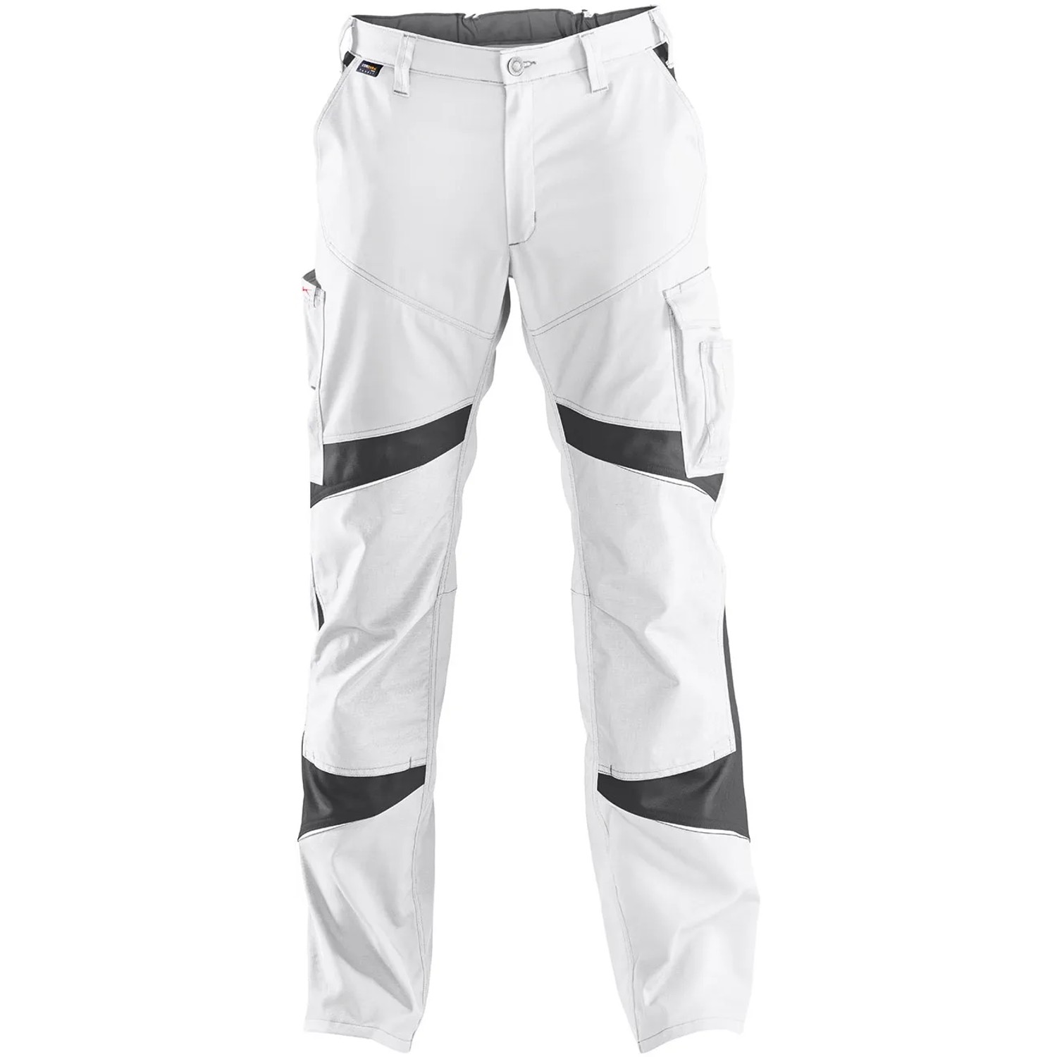 Kübler Workwear Bundhose Activiq High, weiß/anthrazit, Gr. 54. Robuste Arbeitshose mit Taschen.