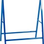 Blauer Metall Klappbock mit 200 kg Tragkraft für Bauarbeiten.