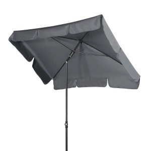 Doppler Balkonschirm Waterproof, 115x188 cm, anthrazit, mit Knickfunktion für optimalen Schatten.