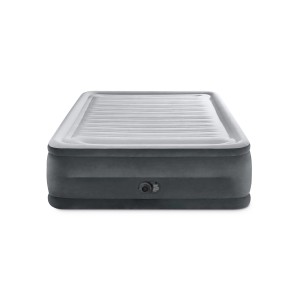 Intex Luftmatratze Dura-Beam Deluxe Queen, grau, für Camping & Zuhause.