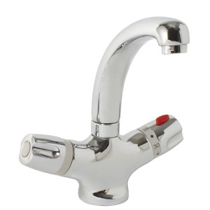 AquaSu Thermostatarmatur Sopotherm für Waschtisch, Chromoptik.