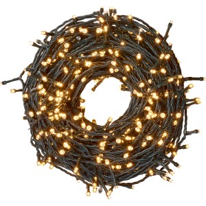 LED-Lichterkette 1.000 LEDs Warmweiß Grünes Kabel 80 m