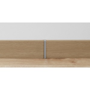 Parador Übergangskappe Alu Optik für Sockelleisten SL 3/6/18