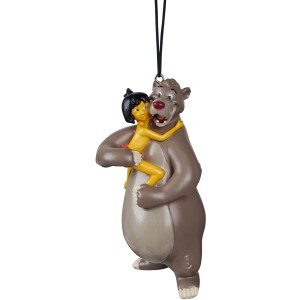 Disney Weihnachtsanhänger: Balu mit Mowgli als 3D Figur für den Weihnachtsbaum.