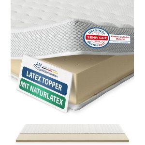AM Qualitätsmatratzen Premium Latex Topper 180x200 cm mit Naturlatex, Detailansicht