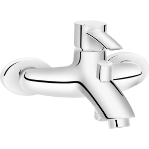 Chromfarbene baliv Wannenarmatur WA-5120 für die Wandmontage an der Badewanne.