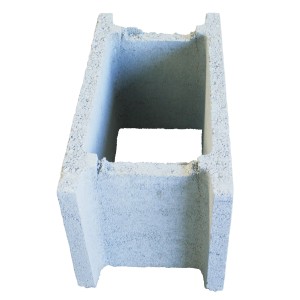 Premac Schalungsstein aus Kiesbeton, 20x25x50 cm, für Mauern und Stützwände.