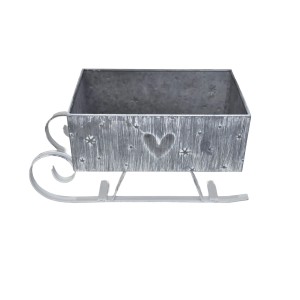 Boltze Schlitten Juho 17,5 cm x 16,5 cm x 35,5 cm Grau