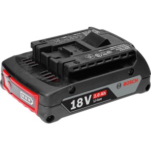 Bosch Professional Akku GBA 18V 2Ah für Elektrowerkzeuge, robust und langlebig.