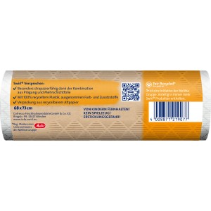 Verpackung Swirl Zugband-Müllbeutel, 60 l, 8 Stück, reißfest und dicht.