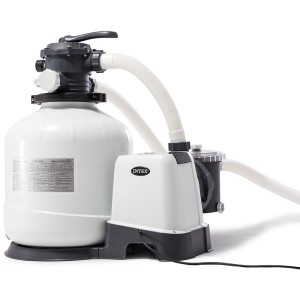 Krystal Clear Sandfilteranlage SF60220-2 für Pools bis 42000 l, mit Pumpe und Manometer.