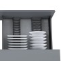 Emuca Schüßelhalter Orderbox für Schublade 90x470mm Aluminium und Kunststoff Anthrazitgrau_3